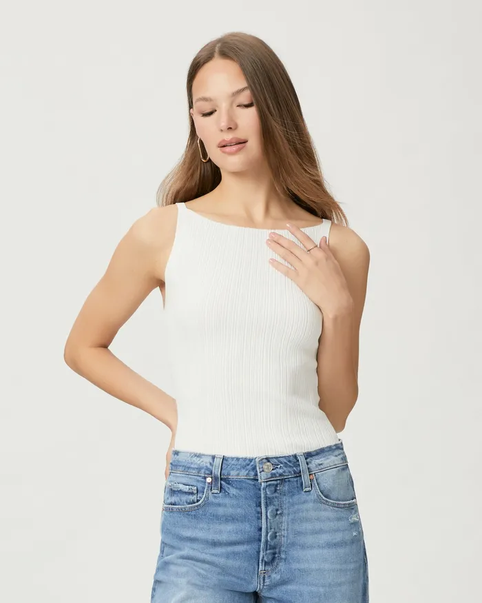Tees and Tanks Yuelia Tank 8211 White PAIGE Women