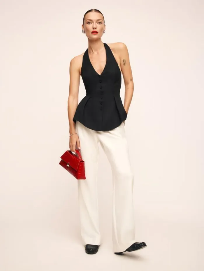 The Reformation Auli Top Black 8211 Clothing