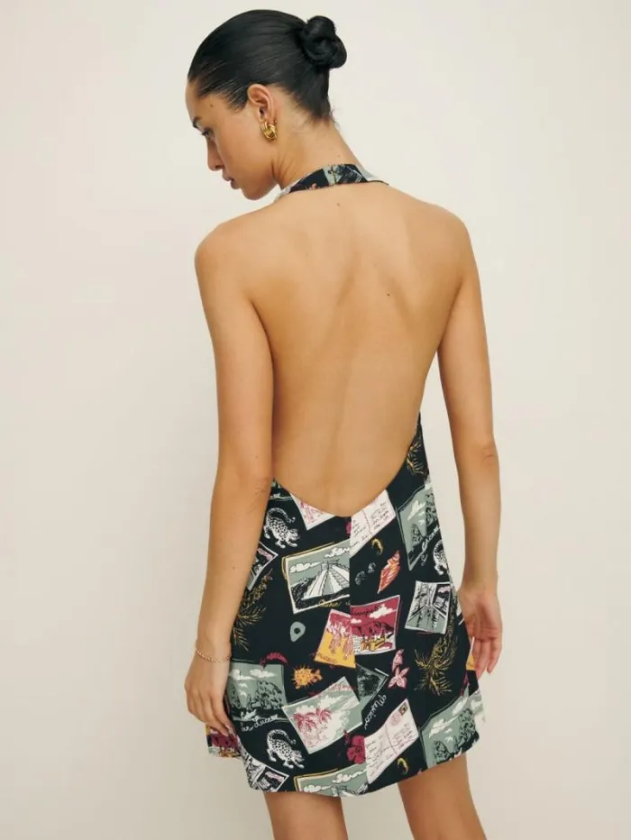 The Reformation Avielle Dress Postcards 8211 Clothing