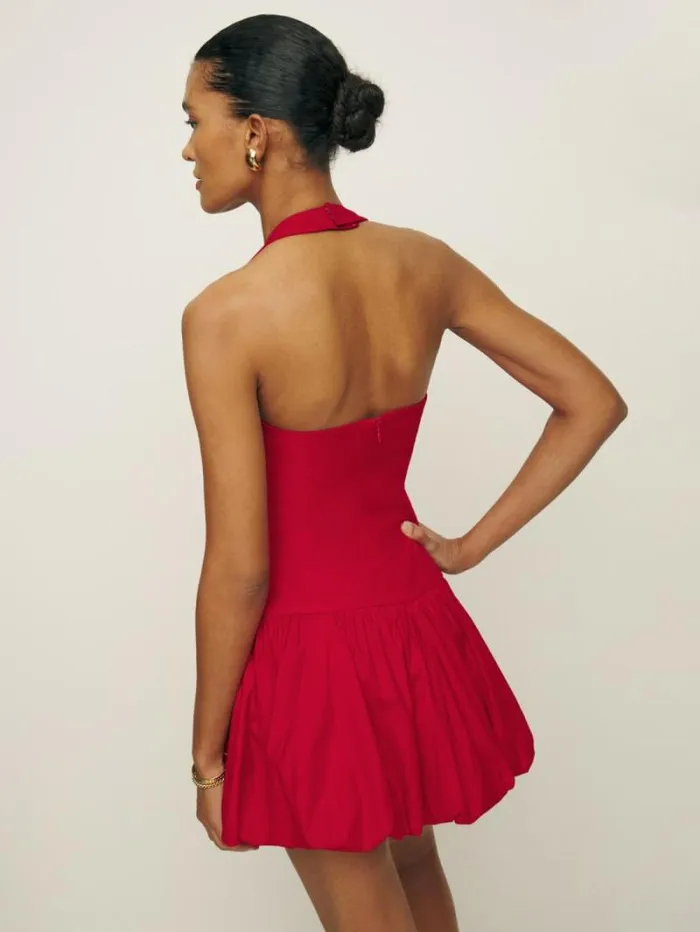 The Reformation Babette Dress Cherry 8211 Clothing