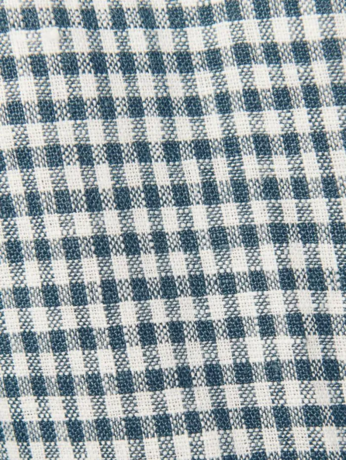 The Reformation Balia Linen Dress Es Slate Check 8211 Clothing