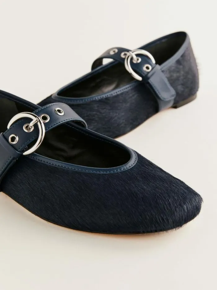 The Reformation Bethany Ballet Flat After Hours Haircalf 8211 Shoes