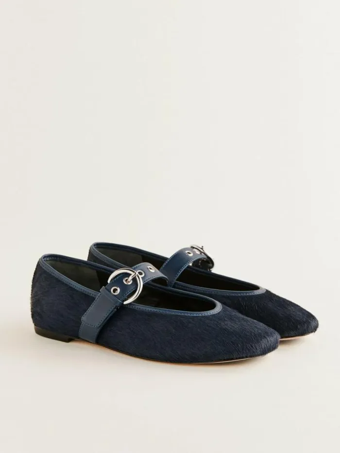 The Reformation Bethany Ballet Flat After Hours Haircalf 8211 Shoes