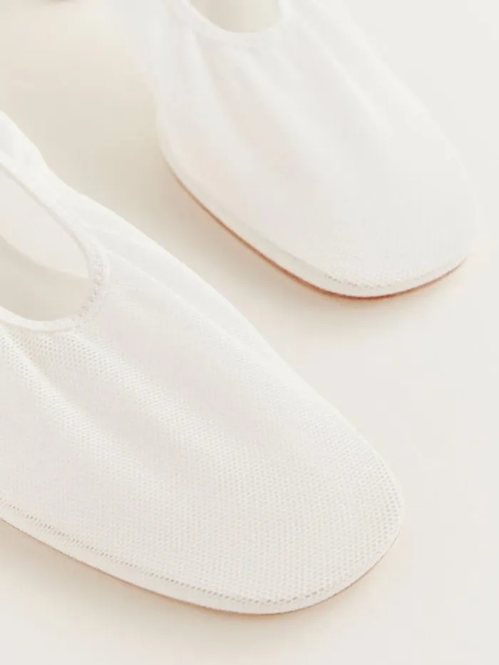 The Reformation Betsy Pump White Mesh 8211 Shoes