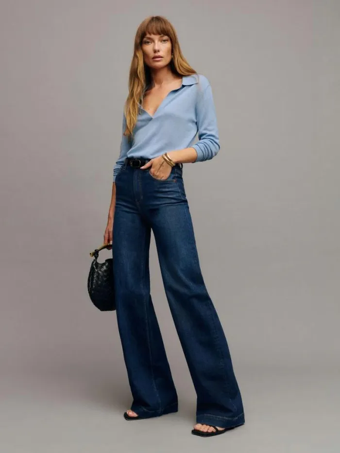 The Reformation Bex Super Stretch High Rise Wide Leg Jeans Wheeler 8211 Clothing