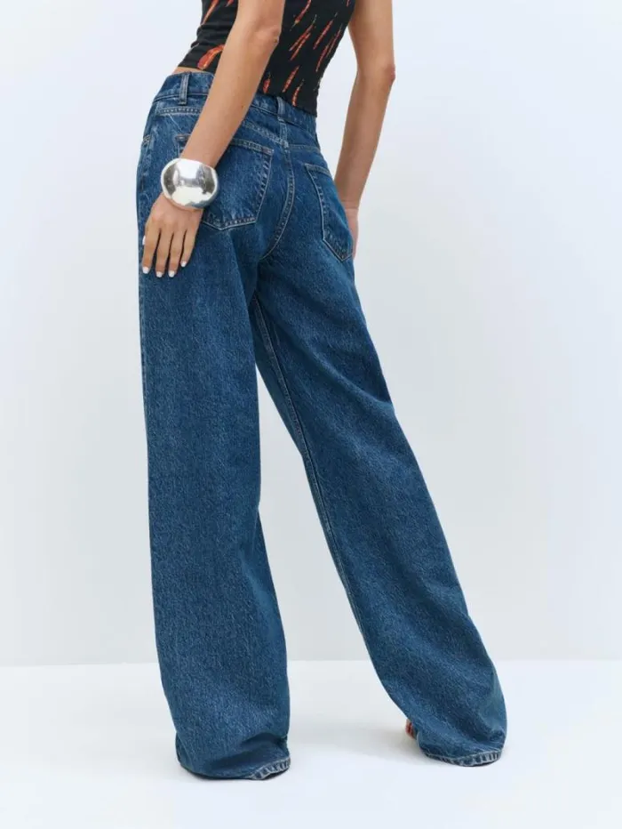 The Reformation Cary Low Rise Slouchy Wide Leg Jeans Cleary 8211 Clothing