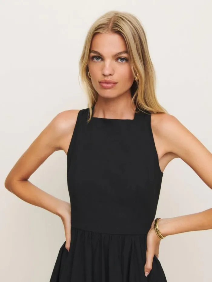 The Reformation Chimere Dress Black 8211 Clothing