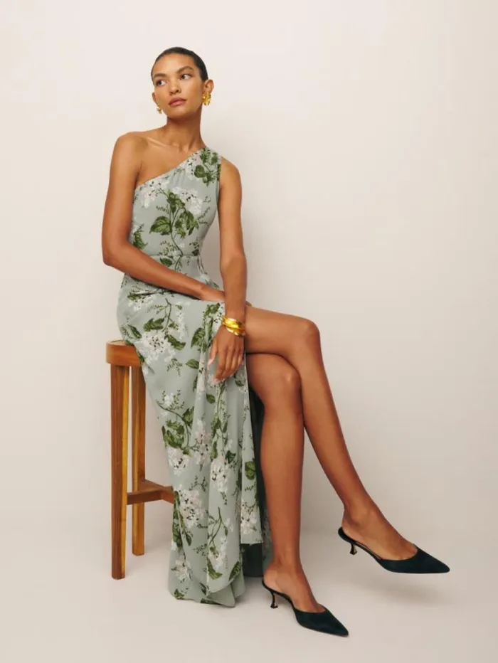 The Reformation Evelyn Dress Tea Garden 8211 ClothingWeddings