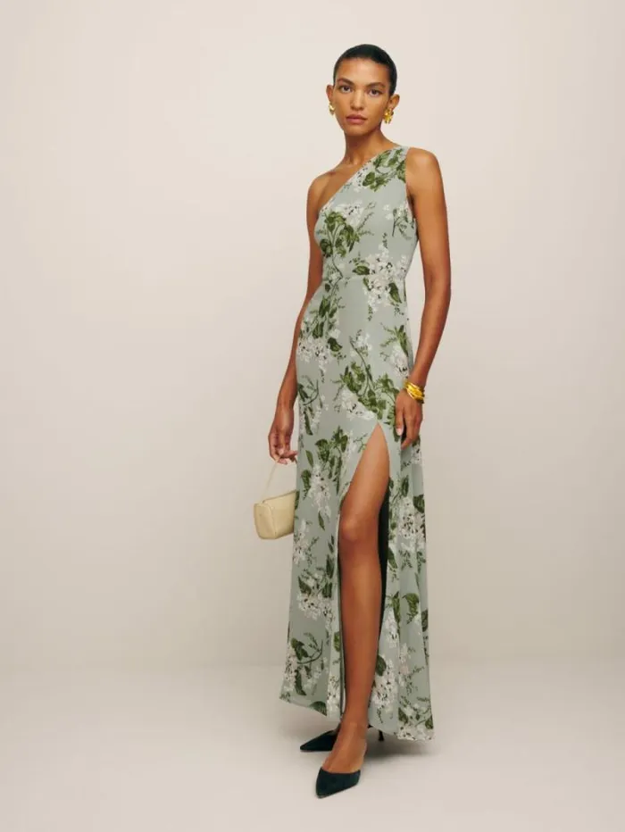 The Reformation Evelyn Dress Tea Garden 8211 ClothingWeddings
