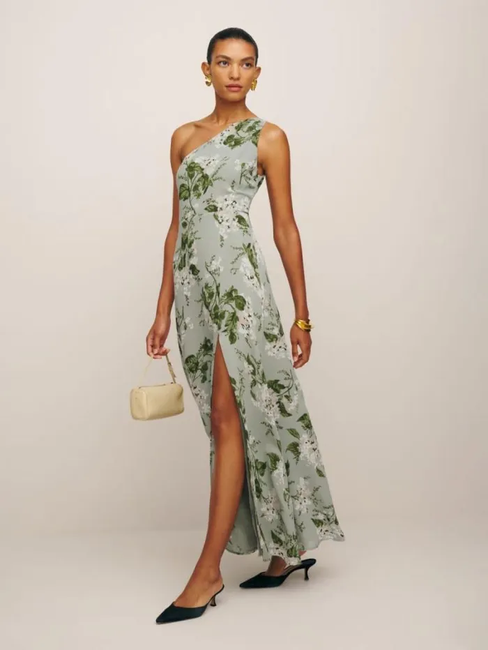 The Reformation Evelyn Dress Tea Garden 8211 ClothingWeddings