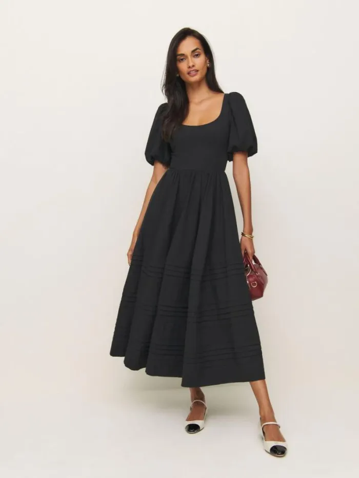 The Reformation Everlyn Dress Black 8211 Clothing