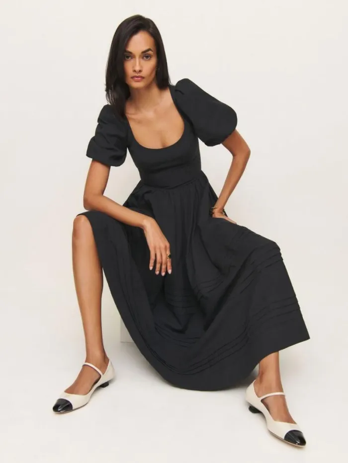 The Reformation Everlyn Dress Black 8211 Clothing