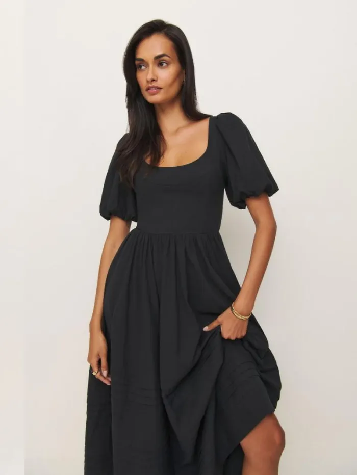 The Reformation Everlyn Dress Black 8211 Clothing