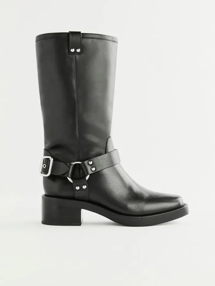 The Reformation Francesca Moto Boot Black 8211 Shoes