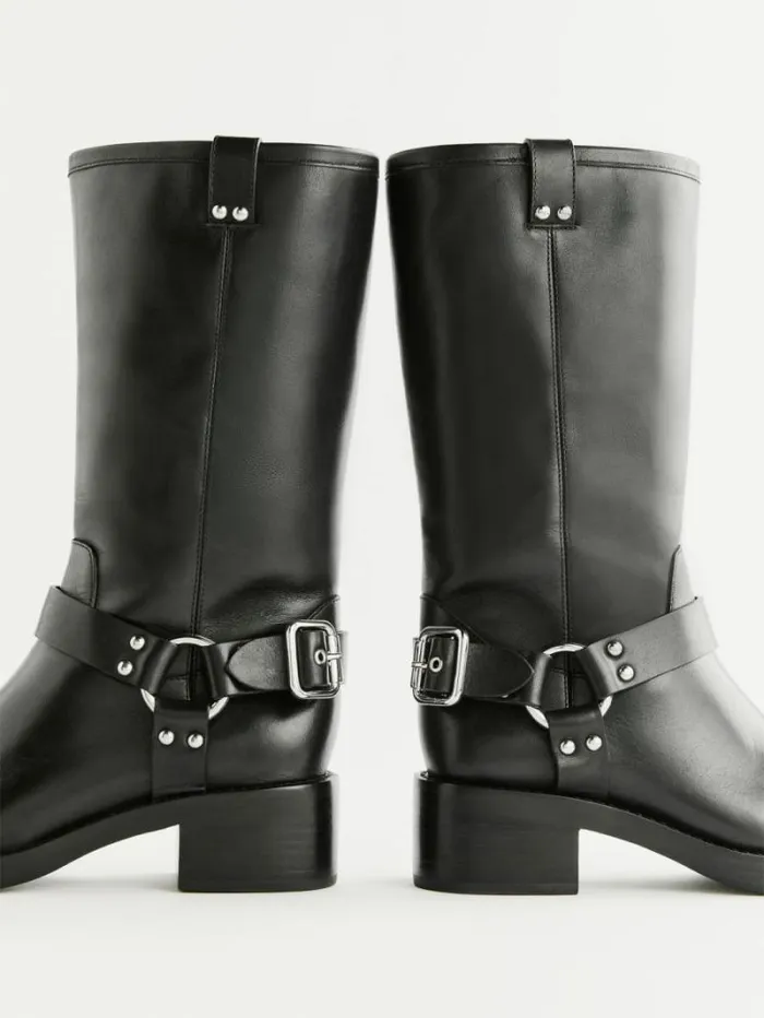 The Reformation Francesca Moto Boot Black 8211 Shoes