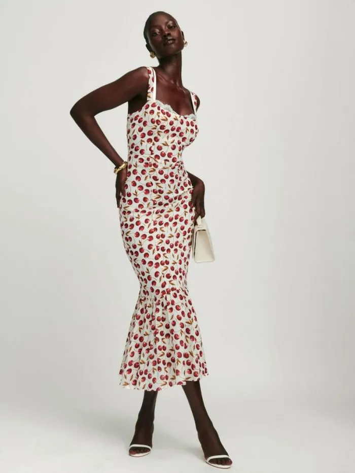 The Reformation Irisa Dress Cheesecake 8211 Clothing