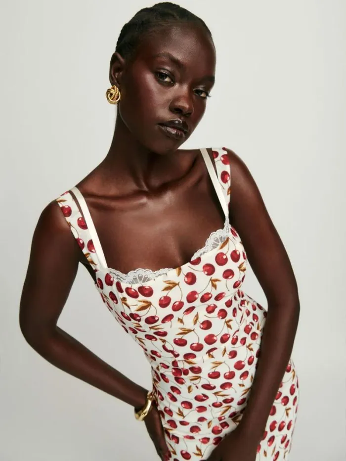 The Reformation Irisa Dress Cheesecake 8211 Clothing