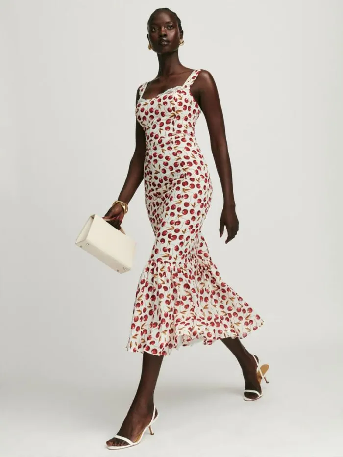 The Reformation Irisa Dress Cheesecake 8211 Clothing