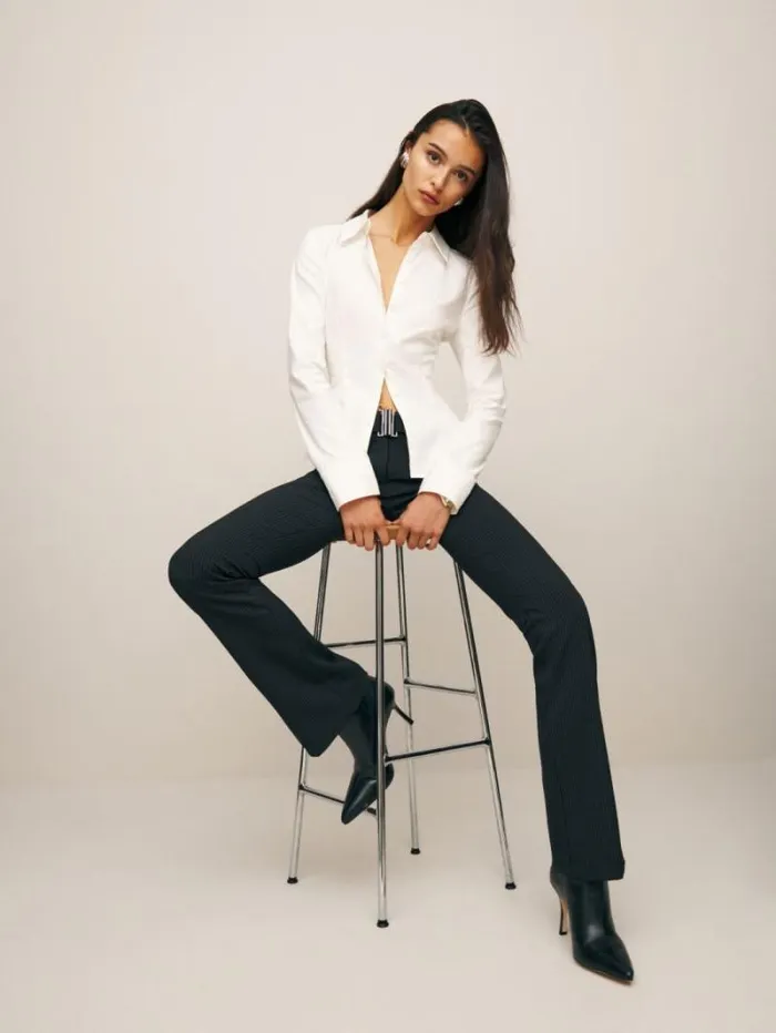 The Reformation Jodie Shirt White 8211 Clothing