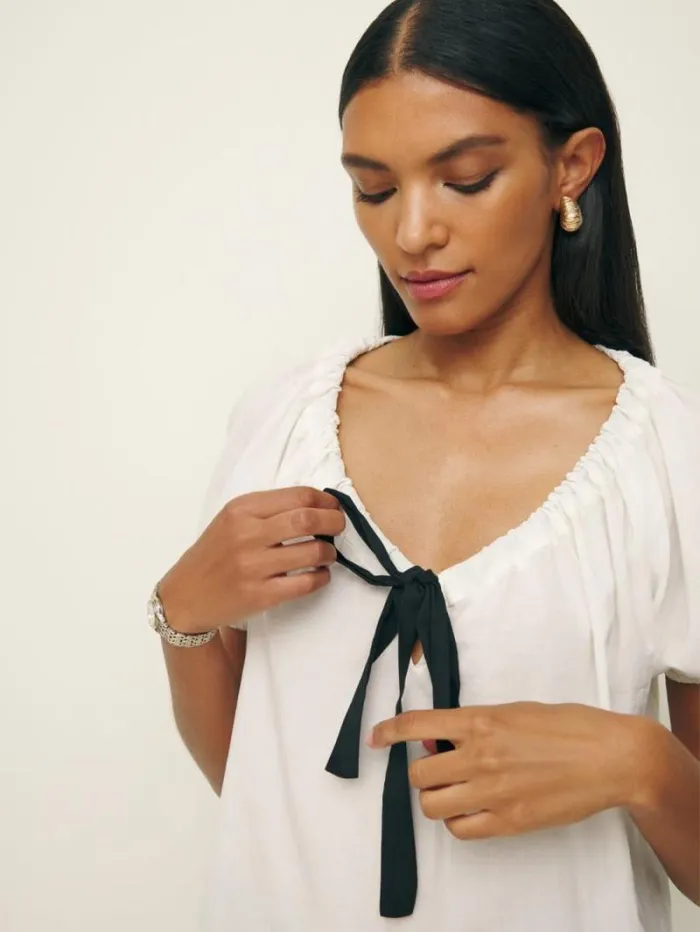 The Reformation Kenna Top White 8211 Clothing