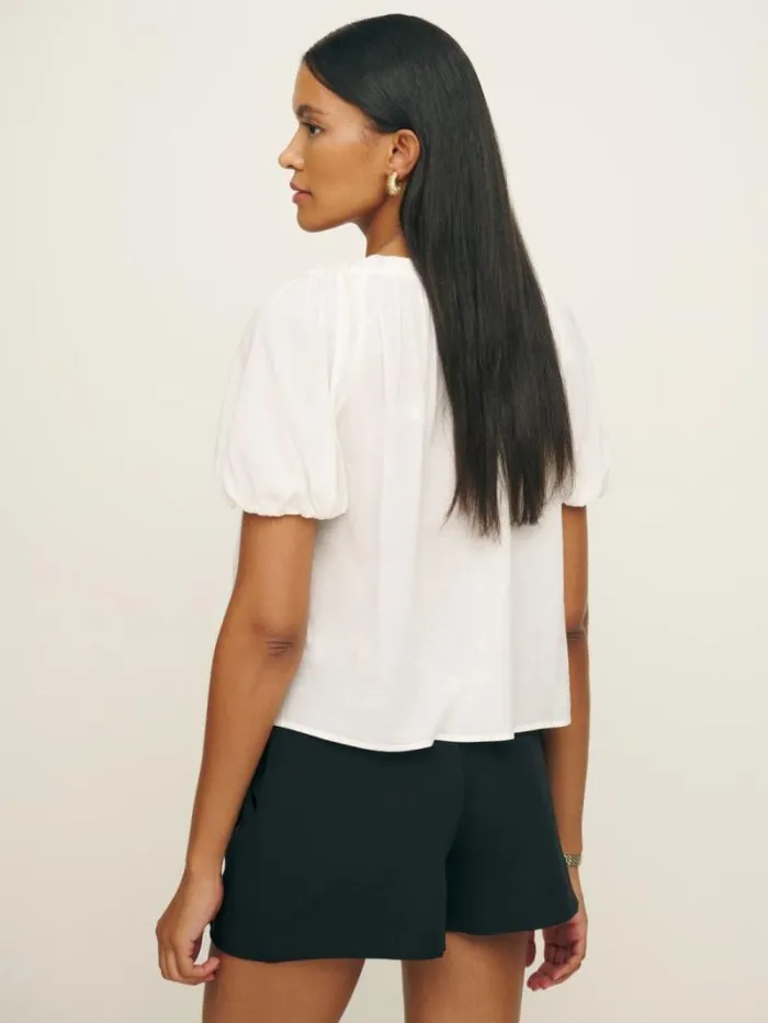 The Reformation Kenna Top White 8211 Clothing