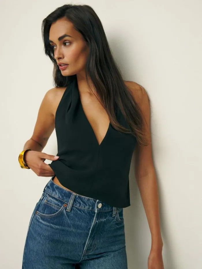 The Reformation Kyra Top Black 8211 Clothing