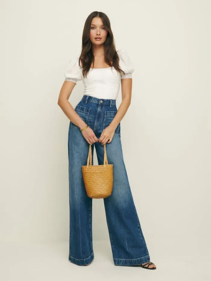 The Reformation Lavena Top White 8211 Clothing