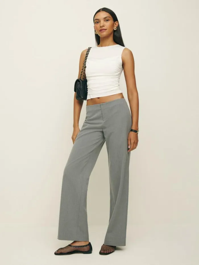 The Reformation Louise Knit Top White 8211 Clothing