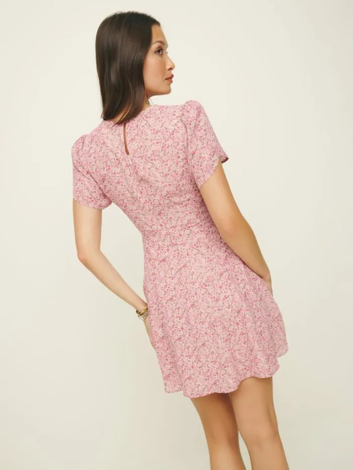 The Reformation Lula Dress Rosin 8211 Clothing