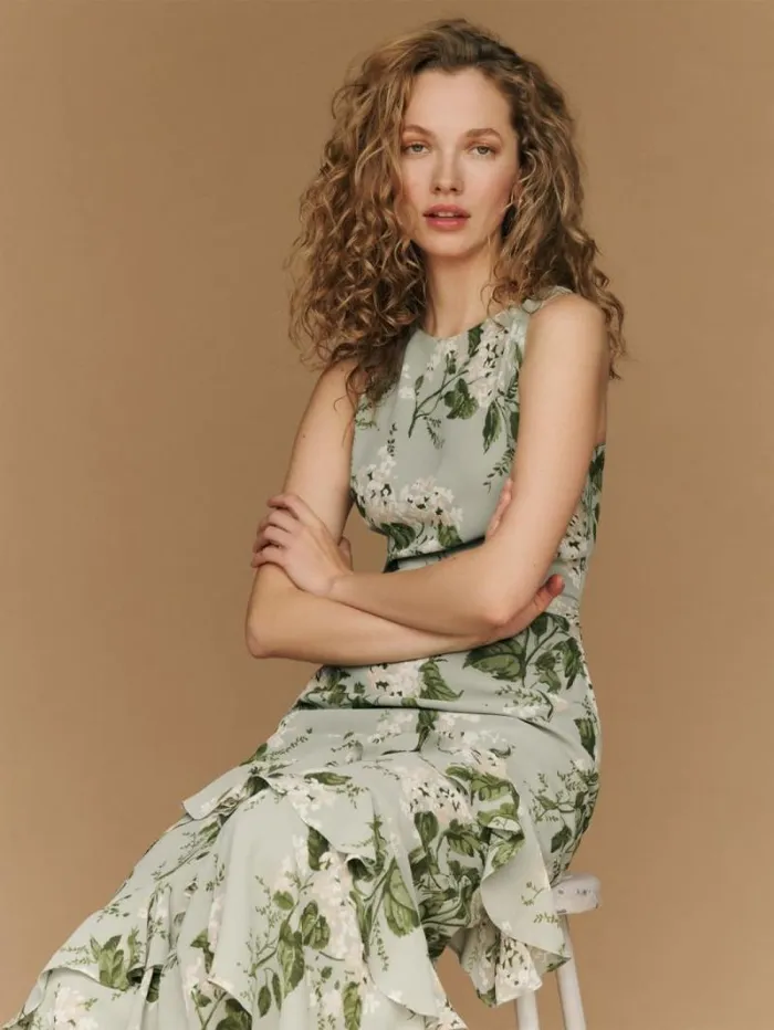 The Reformation Magnus Dress Tea Garden 8211 ClothingWeddings
