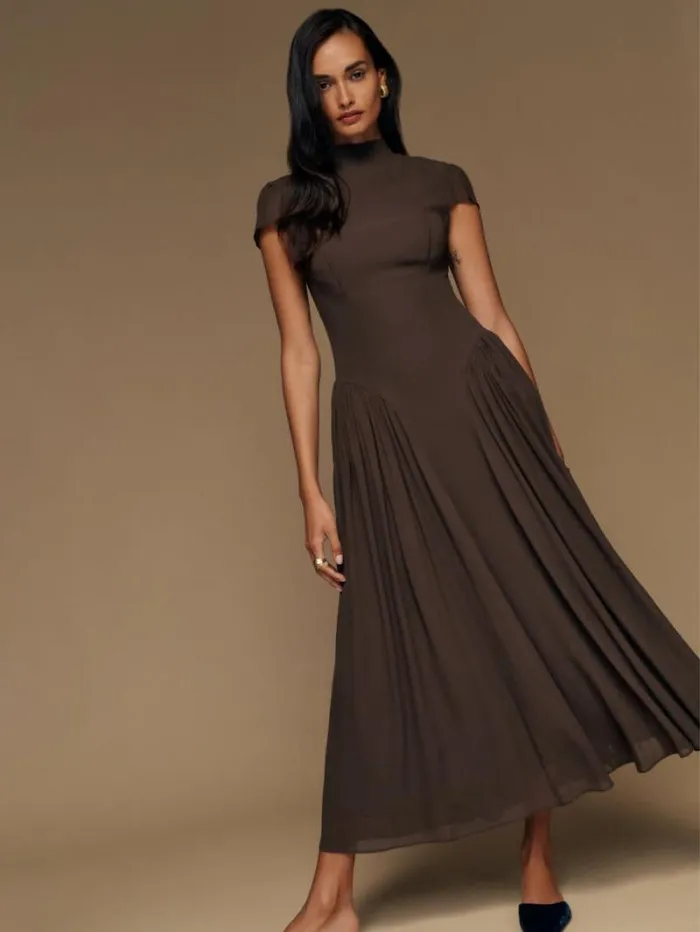 The Reformation Maven Dress Mole 8211 ClothingWeddings