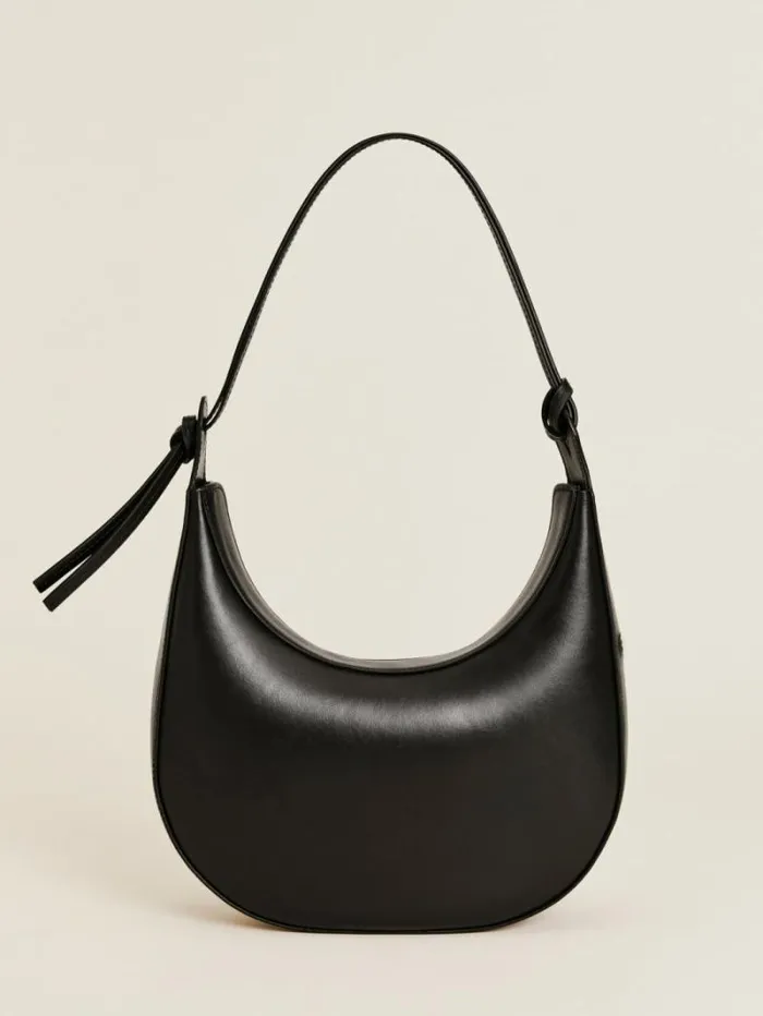 The Reformation Medium Rosetta Shoulder Bag Black Mirum Vegan Leather 8211 Bags