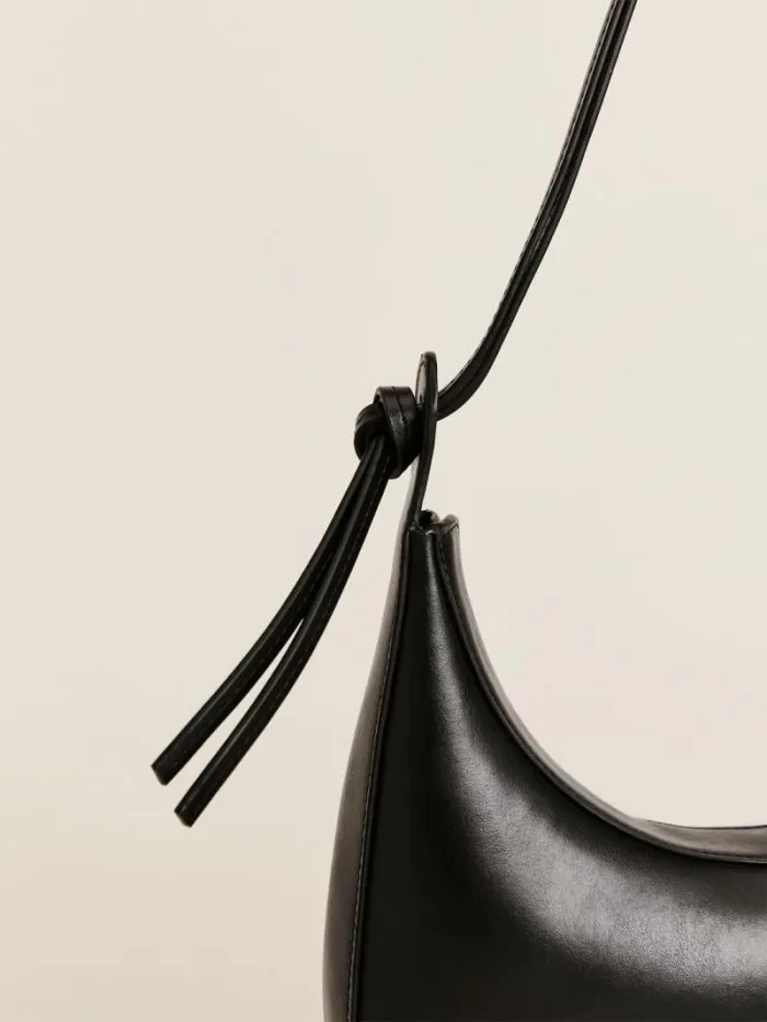 The Reformation Medium Rosetta Shoulder Bag Black Mirum Vegan Leather 8211 Bags