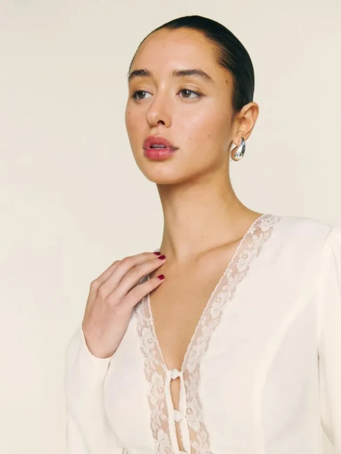 The Reformation Nadene Top Gossamer 8211 Clothing