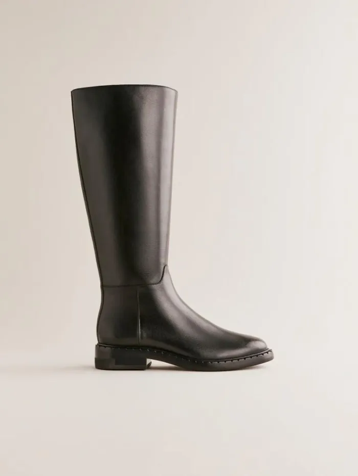 The Reformation Nancy Knee Boot Black Leather 8211 Shoes