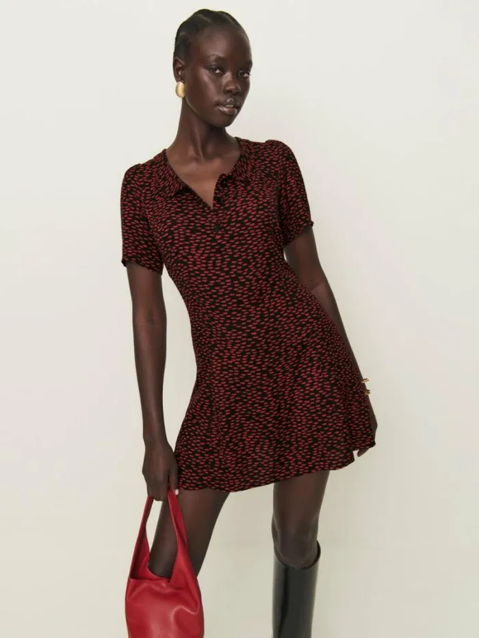 The Reformation Neta Dress French Kiss 8211 Clothing