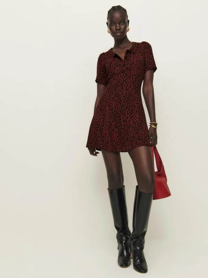 The Reformation Neta Dress French Kiss 8211 Clothing