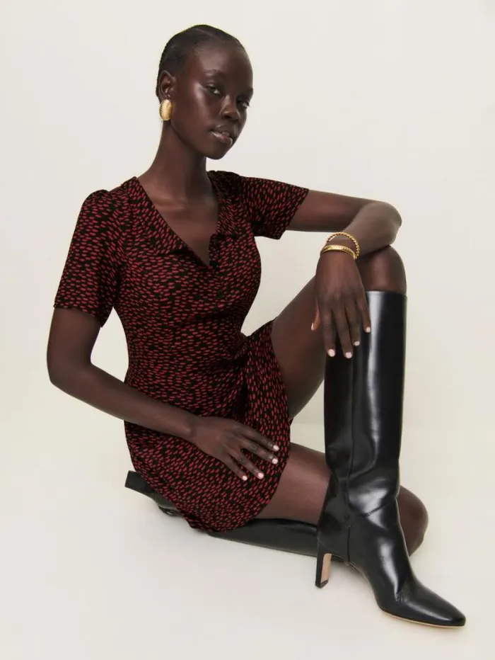 The Reformation Neta Dress French Kiss 8211 Clothing