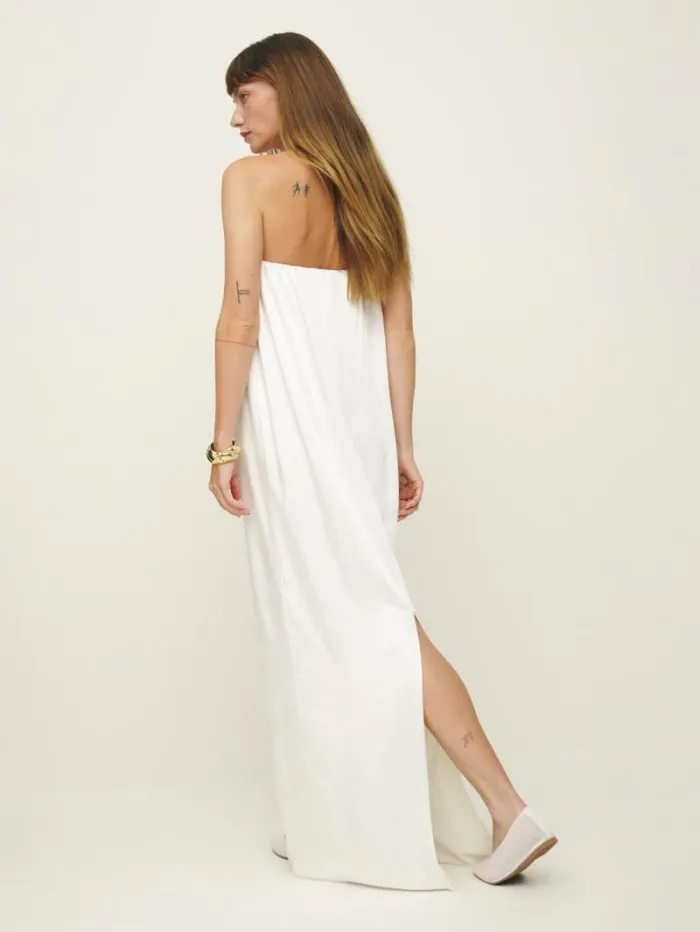 The Reformation Oletta Dress Ivory 8211 ClothingWeddings