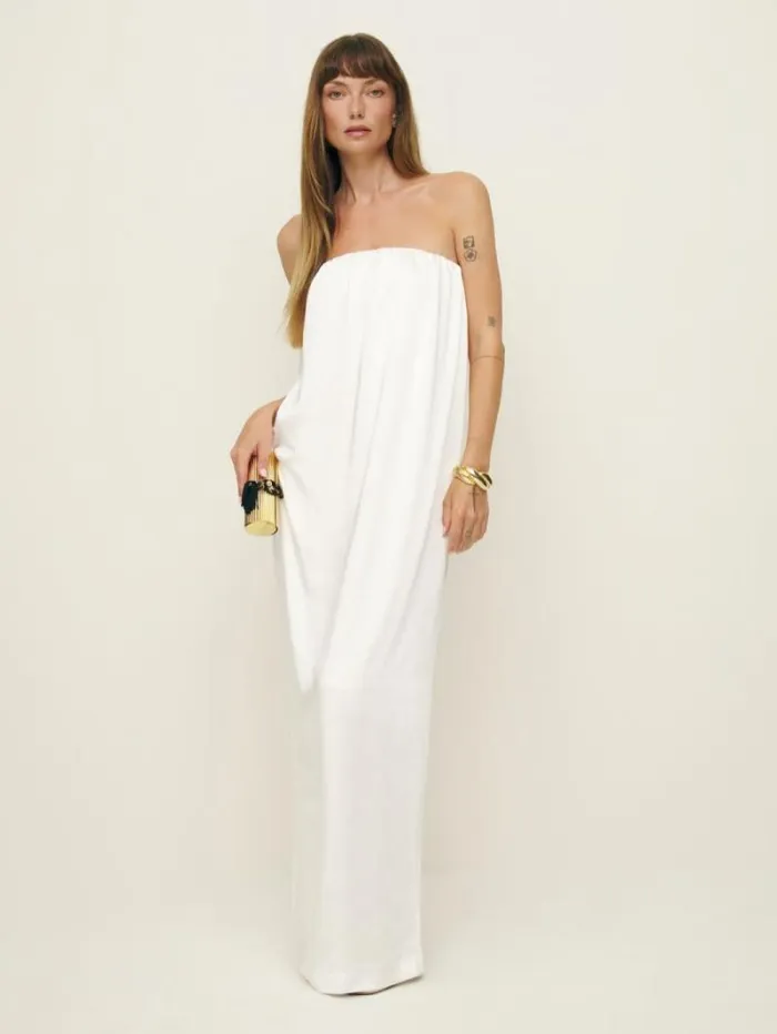 The Reformation Oletta Dress Ivory 8211 ClothingWeddings