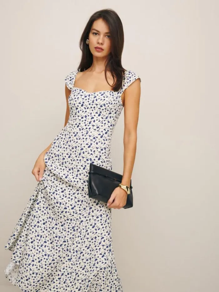 The Reformation Petites Bryson Dress Mykonos 8211 Clothing
