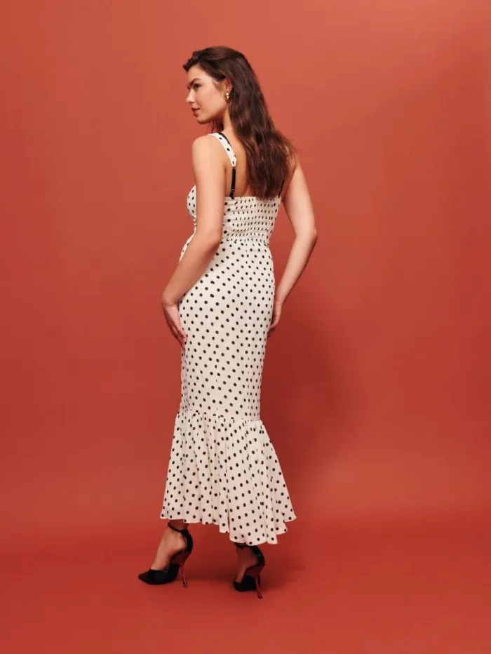 The Reformation Petites Irisa Dress Portofino 8211 Clothing