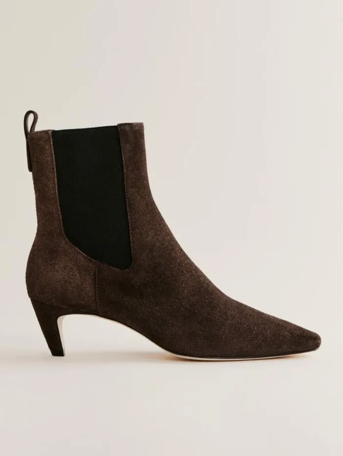 The Reformation Roberta Ankle Boot Boss Suede 8211 Shoes