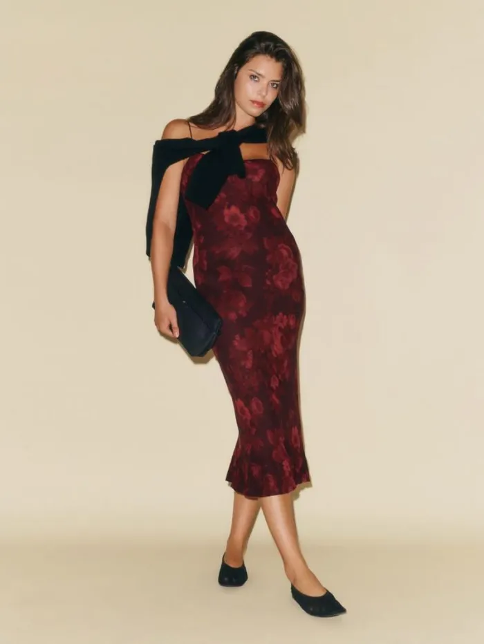 The Reformation Suki Dress Sanguine 8211 ClothingWeddings