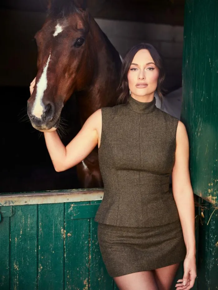 The Reformation Sutton Top Brown Herringbone 8211 Clothing