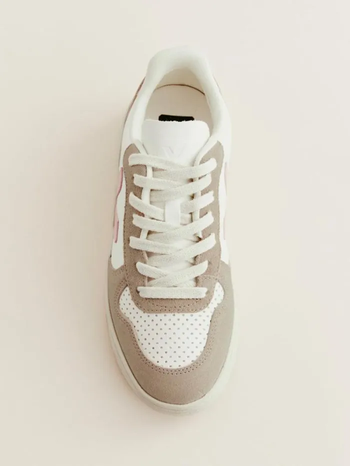 The Reformation Veja V10 Leather Sneaker Extra White Petale Sahara 8211 Shoes