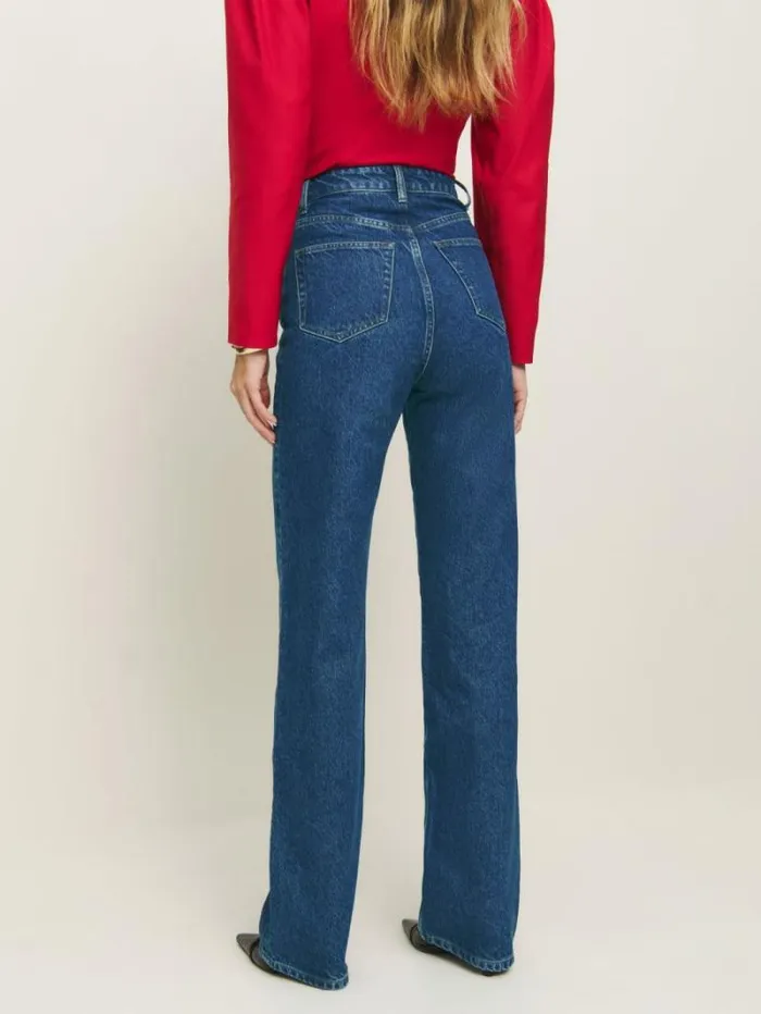 The Reformation Wilder High Rise Wide Leg Jeans Cleary 8211 Clothing