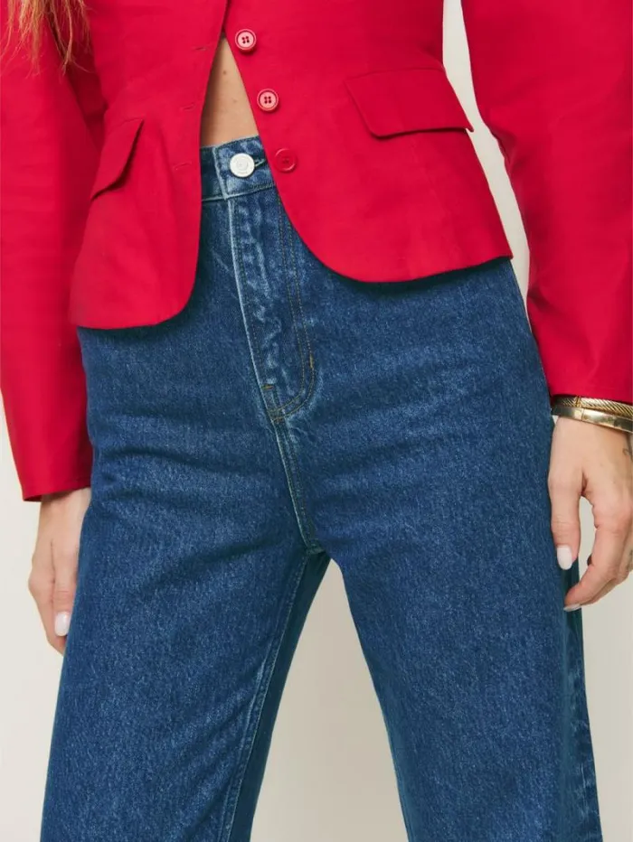 The Reformation Wilder High Rise Wide Leg Jeans Cleary 8211 Clothing