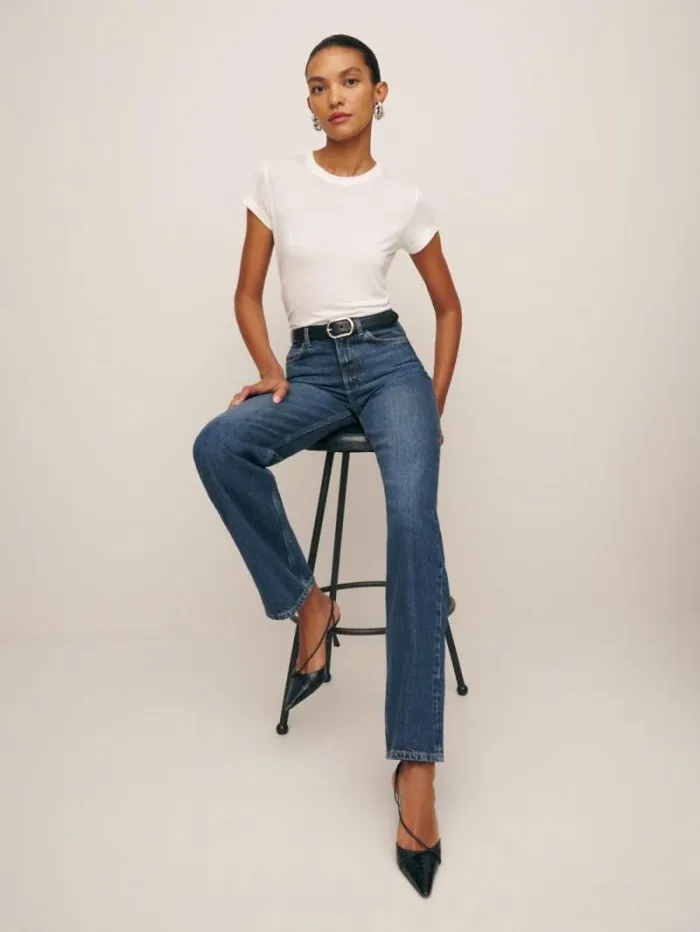 The Reformation Wilder High Rise Wide Leg Jeans Donner 8211 Clothing
