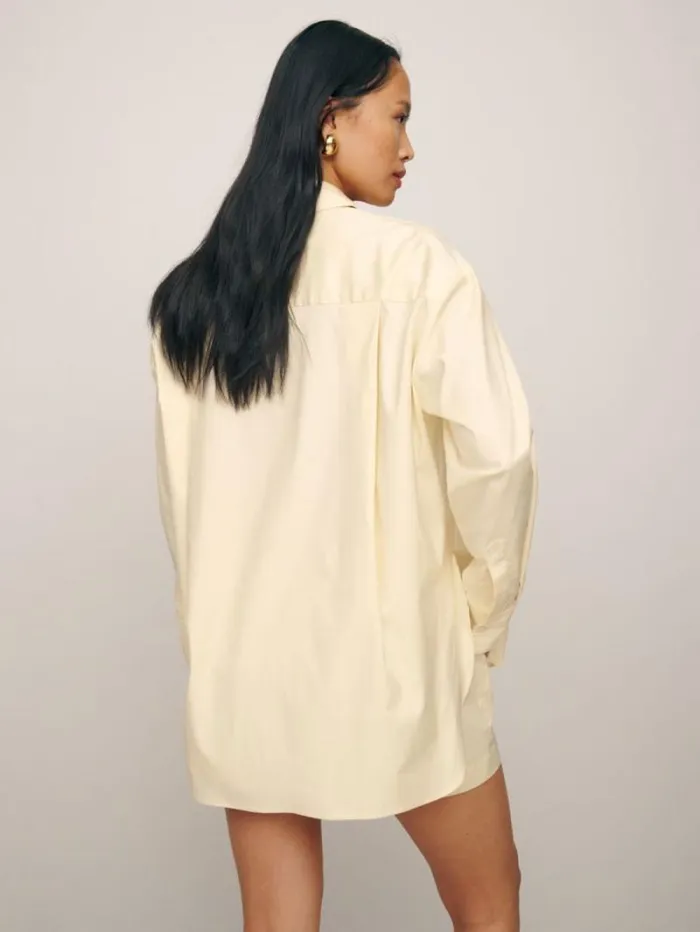 The Reformation Will Oversized Shirt Sugar 8211 Clothing